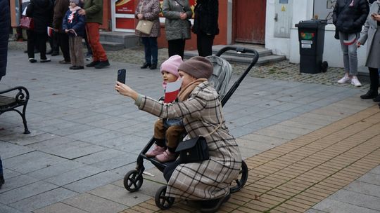 Zdjęcie z uroczystości niepodległościowych w Ciechanowie