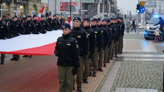Zdjęcie z uroczystości niepodległościowych w Ciechanowie