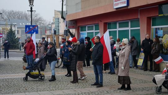 Zdjęcie z uroczystości niepodległościowych w Ciechanowie