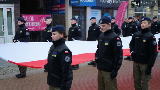 Zdjęcie z uroczystości niepodległościowych w Ciechanowie