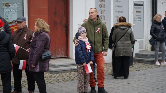 Zdjęcie z uroczystości niepodległościowych w Ciechanowie