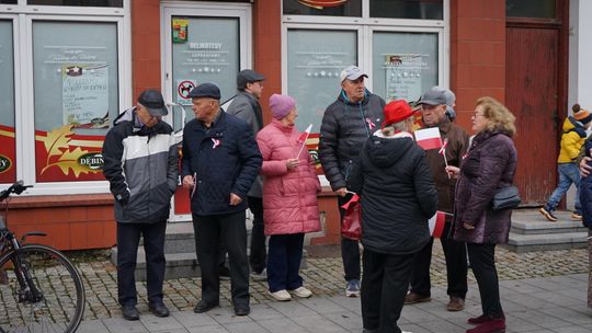 Zdjęcie z uroczystości niepodległościowych w Ciechanowie