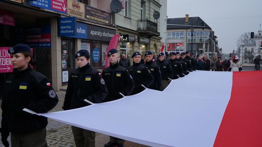 Zdjęcie z uroczystości niepodległościowych w Ciechanowie