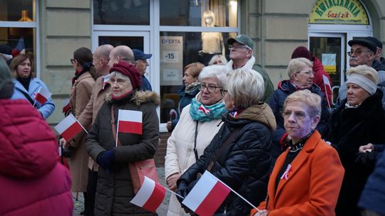 Zdjęcie z uroczystości niepodległościowych w Ciechanowie