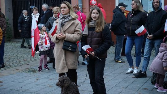 Zdjęcie z uroczystości niepodległościowych w Ciechanowie