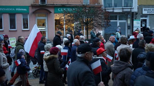 Zdjęcie z uroczystości niepodległościowych w Ciechanowie