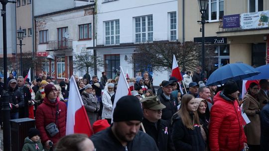 Zdjęcie z uroczystości niepodległościowych w Ciechanowie
