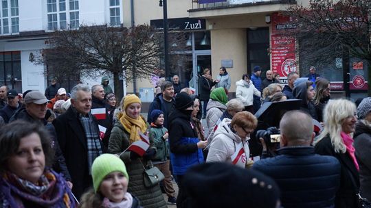 Zdjęcie z uroczystości niepodległościowych w Ciechanowie