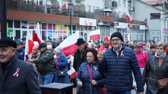 Zdjęcie z uroczystości niepodległościowych w Ciechanowie