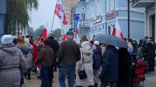 Zdjęcie z uroczystości niepodległościowych w Ciechanowie