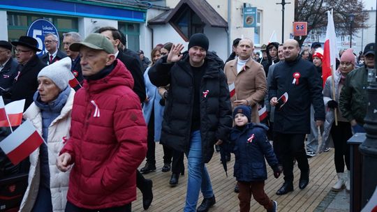 Zdjęcie z uroczystości niepodległościowych w Ciechanowie