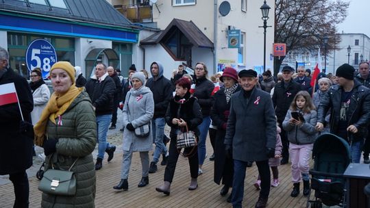 Zdjęcie z uroczystości niepodległościowych w Ciechanowie