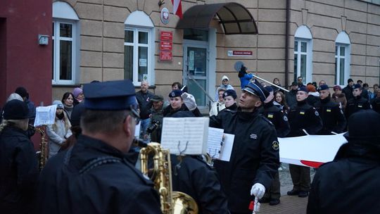 Zdjęcie z uroczystości niepodległościowych w Ciechanowie