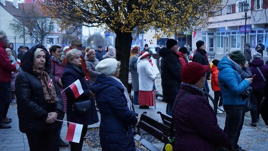 Zdjęcie z uroczystości niepodległościowych w Ciechanowie