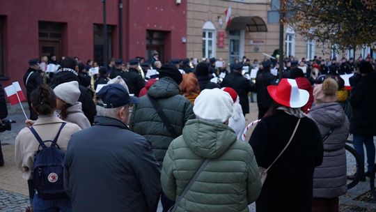 Zdjęcie z uroczystości niepodległościowych w Ciechanowie