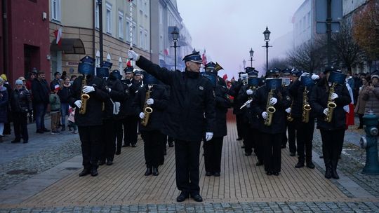 Zdjęcie z uroczystości niepodległościowych w Ciechanowie