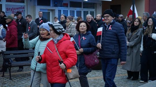 Zdjęcie z uroczystości niepodległościowych w Ciechanowie