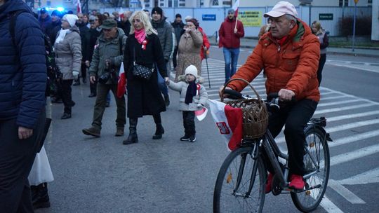 Zdjęcie z uroczystości niepodległościowych w Ciechanowie