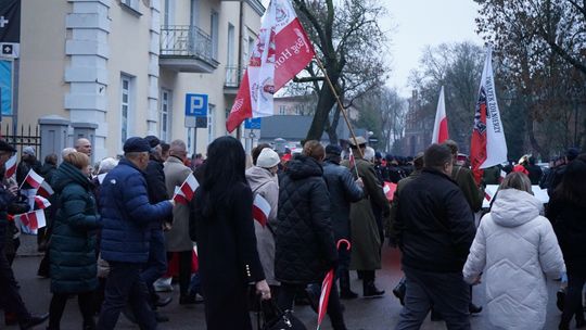 Zdjęcie z uroczystości niepodległościowych w Ciechanowie