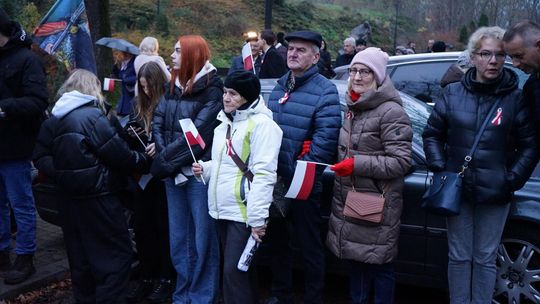 Zdjęcie z uroczystości niepodległościowych w Ciechanowie