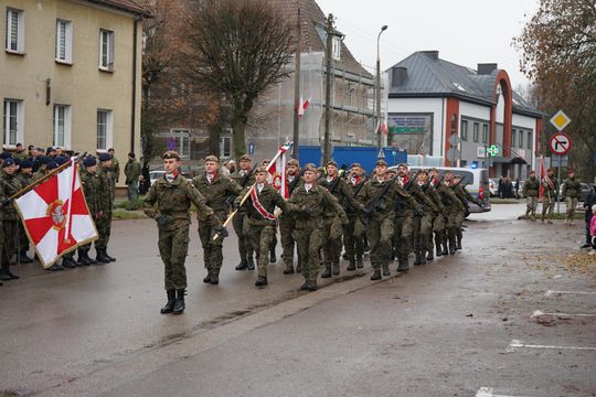 Zdjęcie z uroczystości niepodległościowych w Ciechanowie
