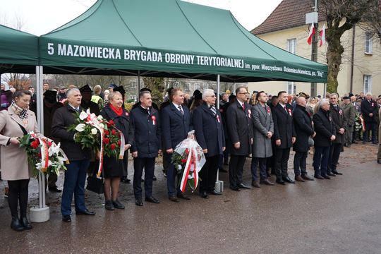 Zdjęcie z uroczystości niepodległościowych w Ciechanowie