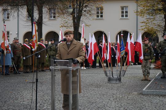 Zdjęcie z uroczystości niepodległościowych w Ciechanowie