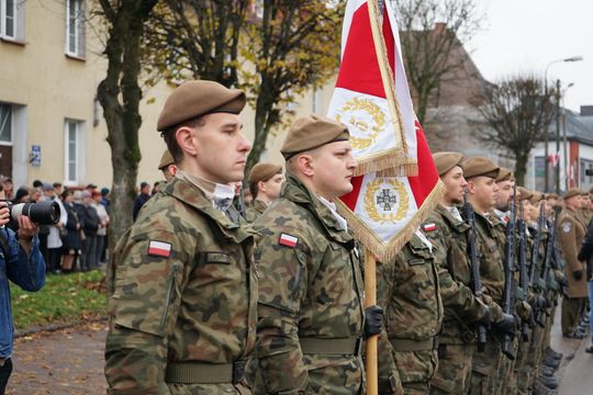 Zdjęcie z uroczystości niepodległościowych w Ciechanowie