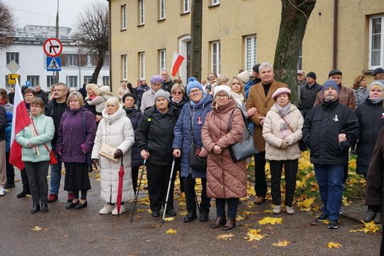 Zdjęcie z uroczystości niepodległościowych w Ciechanowie