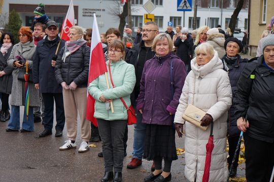 Zdjęcie z uroczystości niepodległościowych w Ciechanowie