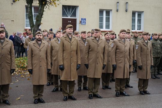 Zdjęcie z uroczystości niepodległościowych w Ciechanowie