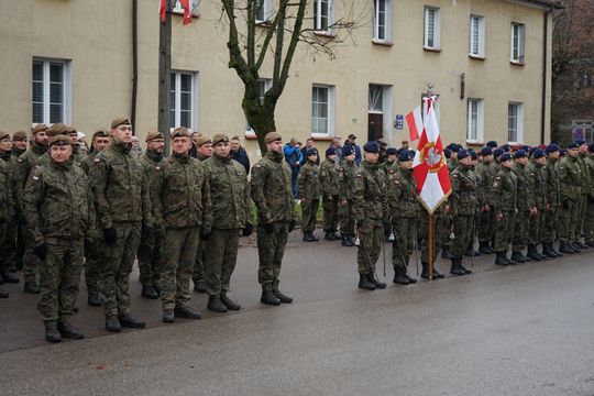 Zdjęcie z uroczystości niepodległościowych w Ciechanowie