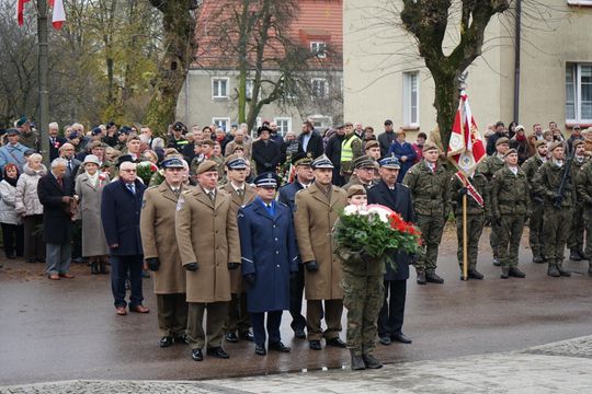 Zdjęcie z uroczystości niepodległościowych w Ciechanowie