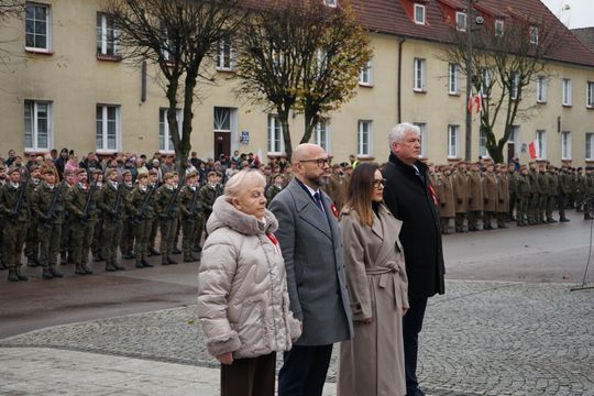 Zdjęcie z uroczystości niepodległościowych w Ciechanowie