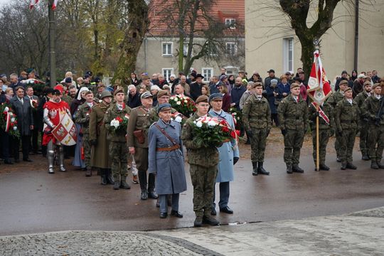 Zdjęcie z uroczystości niepodległościowych w Ciechanowie
