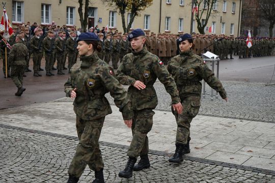 Zdjęcie z uroczystości niepodległościowych w Ciechanowie