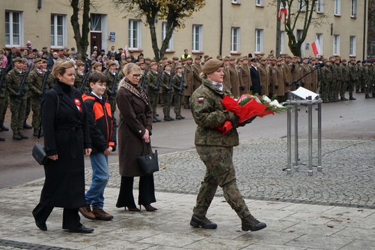 Zdjęcie z uroczystości niepodległościowych w Ciechanowie