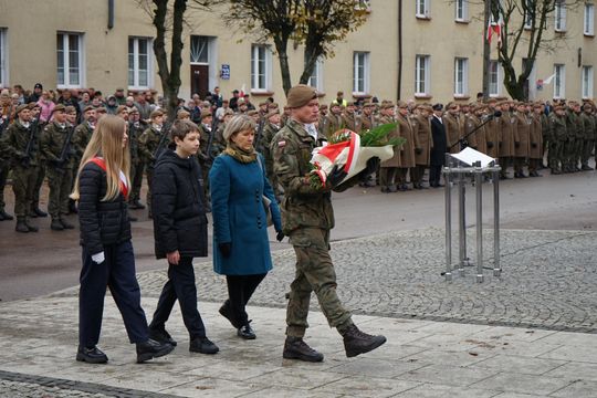 Zdjęcie z uroczystości niepodległościowych w Ciechanowie