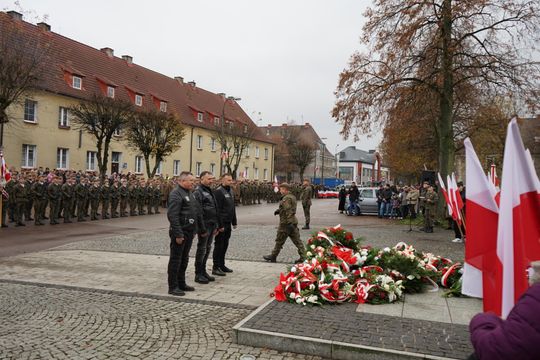 Zdjęcie z uroczystości niepodległościowych w Ciechanowie