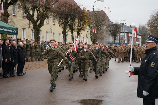 Zdjęcie z uroczystości niepodległościowych w Ciechanowie