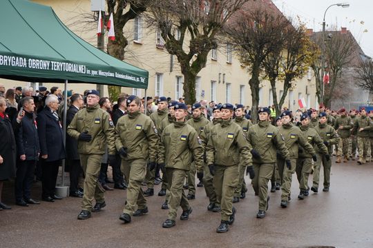 Zdjęcie z uroczystości niepodległościowych w Ciechanowie