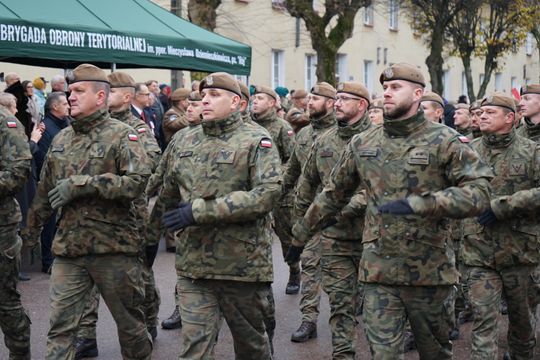 Zdjęcie z uroczystości niepodległościowych w Ciechanowie