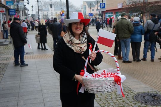Zdjęcie z uroczystości niepodległościowych w Ciechanowie