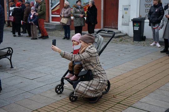 Zdjęcie z uroczystości niepodległościowych w Ciechanowie