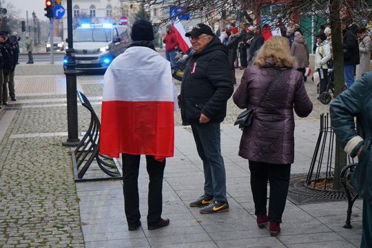 Zdjęcie z uroczystości niepodległościowych w Ciechanowie