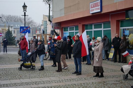 Zdjęcie z uroczystości niepodległościowych w Ciechanowie