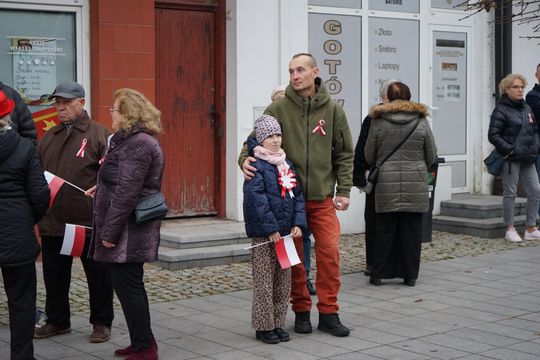 Zdjęcie z uroczystości niepodległościowych w Ciechanowie