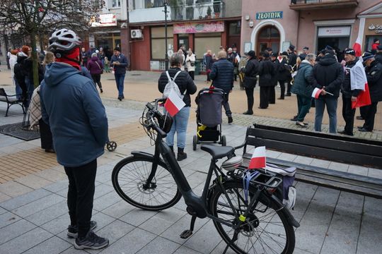 Zdjęcie z uroczystości niepodległościowych w Ciechanowie