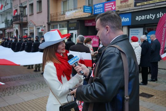 Zdjęcie z uroczystości niepodległościowych w Ciechanowie