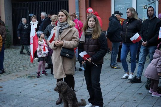 Zdjęcie z uroczystości niepodległościowych w Ciechanowie